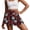 Rose Red Black, variant on SEANATIVE Womens Mini Skort Tennis Skirt with Pockets Athletic Skort Built-in Shorts Soft Comfortable Stylish Pleated Active Skirts for Golf Pickleball Workout, XL, Tropical Flower Palm Leaf Blue