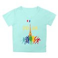 thumbnail image 5 of T-Shirts d'Été pour Garçons et Filles, Mode Imprimé Dessin Animé, Manches Courtes, Coupe Ample, Col Rond, Blouse Quotidienne, Chemises de Printemps pour Enfants 6-7T, 5 of 5