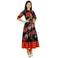 thumbnail image 3 of Bimba Women Printed Mandarin Collar Anarkali Kurti Indian Designer Ethnic Dress, 3 of 8