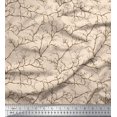 thumbnail image 1 of Soimoi White Viscose Chiffon Fabric Dry Branches Tree Printed Fabric 1 Yard 42 Inch Wide, 1 of 3