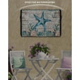 thumbnail image 2 of Vintage Starfish Outdoor TV Cover 52 to 55 inch Ocean Coral Anchor Shell Wood Grain Waterproof Dustproof TV Covers for Outside with Zipper Remote Control Pocket Flat Screen Protectors, 2 of 7