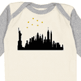 thumbnail image 4 of Inktastic New York Skyline Boys or Girls Long Sleeve Baby Bodysuit, 4 of 5