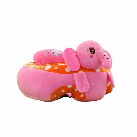 Baby Infant Sofa Learn Sitting Chair Newborn Support Seat Soft Cotton Chair Children's Plush Toy, Pink (Best Chair For Newborn)