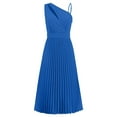 thumbnail image 5 of BLVB Women's Summer Long Dress Solid Color Cut out Sleeveless High Waist A-Line Flowy Formal Party Midi Dresses, 5 of 9