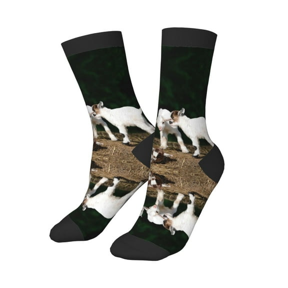 Kids Girls Boys Socks - Cute Goat Baby Comfort Breathable Crew Socks for Boys Girls Kids, Soft Athletic Running Socks for Boys Socks 6-10 Years Old