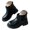 Black, variant on Toddler Boots Girls Ankle Boots Kids Chunky Booties Size 6.5(Brown, Toddler 6.5)