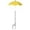 Yellow, variant on Umbrella Adjustable Angle Metal Stake Garden Shade Umbrella Waterproof Polyester Pot Sun Umbrella for Potted Seedlings Garden Bed Sun Protection(Yellow-133X64X64cm)