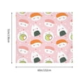 thumbnail image 3 of Yiaed Cute Sushi Print Tapestry for Bedroom,Tapestry Wall Tapestries, Tapestry Aesthetic for Living Room Dorm Room 51" X 60", 3 of 6