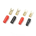 JIMING 5 Pairs Crimp Terminals 8ga Terminal Gold Plated Connector Crimp ...