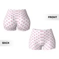thumbnail image 5 of Fotbe Pink Paw Seamless Shorts, Womens Workout Shorts High Waist Stretch Booty Short for Gym/Yoga/Running/Biking-X-Large, 5 of 9