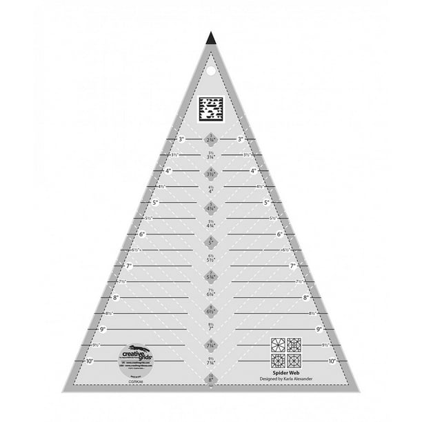 Creative Grids Quilt Ruler Spider Web, CGRKA6