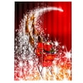 thumbnail image 1 of Cortina Moda Feliz Navidad Imprimir Druzca Santa Claus Ducha impermeable Cortinas Frabicas Hogar para la sala de estar M 2pcs Inevent HA011135-02, 1 of 7