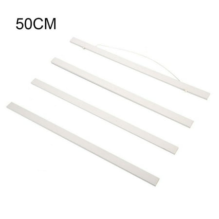 

Poster Frame Scroll Hanging Wooden Frame Poster Painting Photo Picture Wall Hanger White 51cm
