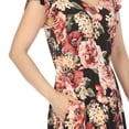 thumbnail image 5 of White Mark Women's V-Neck Empire Dress, 5 of 6