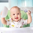 thumbnail image 3 of Children's complementary tableware-silicone spork set -304 stainless steel feeding spoon, 3 of 5
