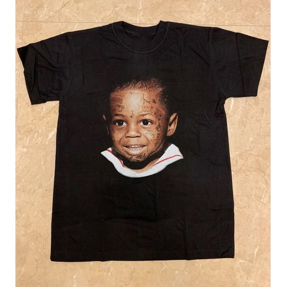 Lil Wayne Black Cotton T-shirt, Gift For Fans T-shirt