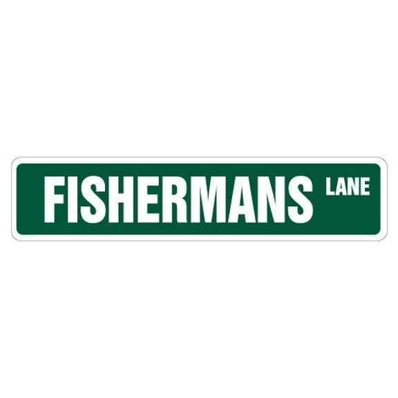 SignMission SS-FISHERMANS 4 x 18 in. Fisherman Street Sign