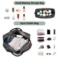 thumbnail image 4 of Travel Duffle Bag Weekender Bags Set with Large Organizer Bag and Cosmetics Pouch for Gym Trip Mushrooms and Plants Pattern, 4 of 7