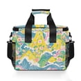 thumbnail image 7 of FORMRS Insulated Cooler Bag 24 Cans Capacity Soft Leakproof Lunch Box with Side Pockets, Yellow Mountains, 7 of 7