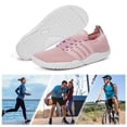 thumbnail image 1 of Zapatos Unisex Ancho Descalzo para Hombres Mujeres (37) Rosa, 1 of 9