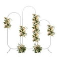 thumbnail image 3 of Arch Backdrop Stands Garden Wedding Balloon Arched Flower Stands Metal Oval Arch, 3 of 21