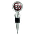 thumbnail image 1 of Best Dad Ever Red Black Plaid Wine Bottle Stopper, 1 of 8