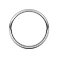 thumbnail image 2 of Platinum 3mm Half Round Band Ring Size 9 Ring for Women and Men - 4.6 Grams, 2 of 2