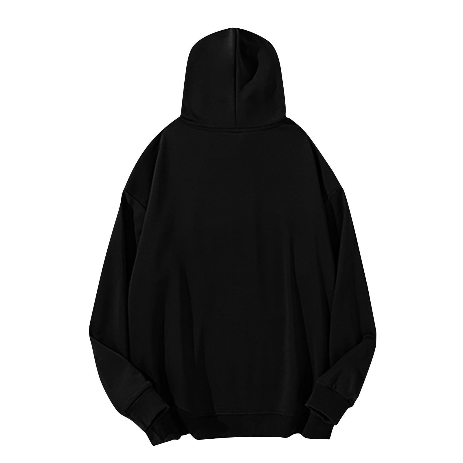 4X Hoodies Men Big & Tall S-5X Plus Size Mens Sweatshirts with Front Pocket Long Sleeve Casual Solid Color Pullover Athletic Workout Hoodie for Men