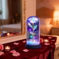 thumbnail image 4 of Gaiwos Preserved Rose in Glass Dome Light up Rose Galaxy Roses with Colored Foam Ball Filler, Forever Eternal Flowers, Anniversary Presents for Valentine's Day and Mother's Day, 8.27 in, 4 of 6