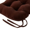thumbnail image 5 of Greendale Home Fashions Indoor Reversible Corduroy Chair Pad (2-Pack), Bitter, 5 of 6