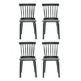 thumbnail image 5 of Hassch 4 Pack Wood Chairs, Farmhouse Dining Chair for Kitchen, Living Room, Easy Assembly, Black, 5 of 7