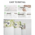 thumbnail image 5 of No Hook Shower Curtain with Snap in Liner, Love Your Life Vintage Flowers Purple Floral Hotel Shower Curtains for Bathroom, Washable Shower Curtain Liner Set with Mesh Top Window, 48"x72", 5 of 6