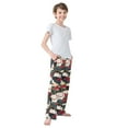 thumbnail image 4 of FORMRS Kids Pajama Pants with Pockets Size 11-12Y Boys Lounge Sleep Bottoms, White Lucky Cat, 4 of 8