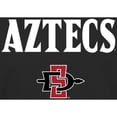 thumbnail image 2 of Men's Black San Diego State Aztecs Proud Mascot T-Shirt, 2 of 2
