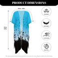 thumbnail image 6 of SCRAWLGOD Dandelion Music Note Print Women's Swimsuit Coverup Loose Soft Beach Cover Up Quick Dry Lightweight Bathing Suit Cover Up for Beach, 6 of 6