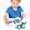 thumbnail image 1 of Perro robot para niños, juguetes electrónicos STEM para perros robóticos DIY con control táctil de voz magnético de hueso, juguetes robóticos inteligentes para mascotas que actúan como perros reales,, 1 of 6