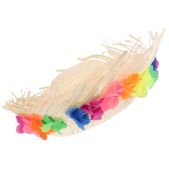LABSERRON 1Pcs Hawaiian Party Accessories Hat for Women Summer Style Sun Woven Design