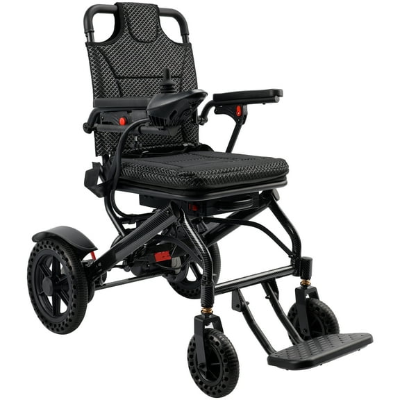 360W Electric Wheelchair Lightweight Folding Wheelchair for Adults Seniors Black