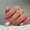 Cercueil Clignoter Fille Rose Violet, variante sur Fofosbeauty 24 Pcs Ongles Postiches Autocollants, Faux Ongles pour Cadeaux, Papillon Rond Doux en Floraison Violet