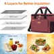 thumbnail image 2 of Bolsa térmica Lifewit, plegable, aislante, 24 litros, color rojo vino, 40 latas, 2 of 4
