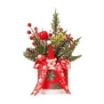 thumbnail image 2 of Xihbxyly Mini Adorno para Árbol de Navidad, Decoración Navideña con Agujas de Pino, Bayas y Piñas, Ambiente Festivo Vibrante, Decoración de Escritorio o Comercial, Tamaño 37 X 20 Cm, 2 of 6