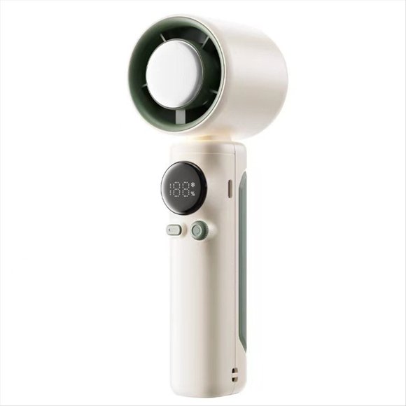 Ventilador Portátil Turbo de 100 Velocidades con Refrigeración, Recargable por USB, Ideal para Uso Doméstico y Exterior.