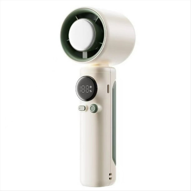 Ventilador Portátil Turbo de 100 Velocidades con Refrigeración, Recargable por USB, Ideal para Uso Doméstico y Exterior.