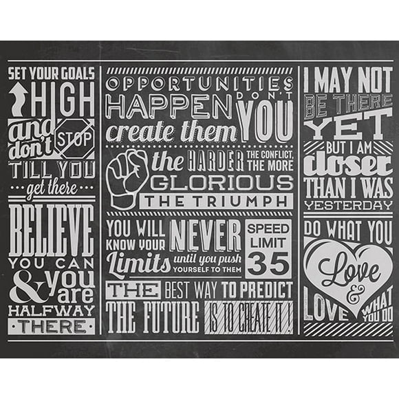 ohpopsi WALS0139 Chalk Quotes Wall Mural