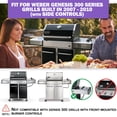thumbnail image 4 of 67767 Grease Tray, 67047 Catch Pan for Weber Genesis 300 Series (2007–2010), Fits Weber Genesis E-310 S-310 E-330 S-330 E-330, Includes 10 pcs Liners, 4 of 6