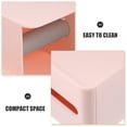 thumbnail image 3 of SOPOTUTU 2Pcs Facial Tissue Holder Plastic Box Cover Pink Minimalist Design for Living Room, 3 of 8