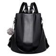 thumbnail image 1 of RuiJiao Clearance Fashion Anti-theft Backpack Female Personality Student Large-capacity Soft Leather Backpack Anti-theft Bag Multi-functional Backpack, 1 of 9