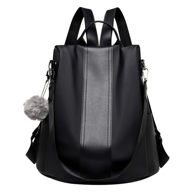 Kyusrd Summer Outdoor Patio Deals!Fashion Anti-theft Backpack Female Personality Student Large-capacity Soft Leather Backpack Anti-theft Bag Multi-functional Backpack