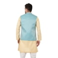thumbnail image 5 of eloria Men's Nehru Jacket Waistcoat Indian Waistcoat Blazer Jacquard Jacket, 5 of 7