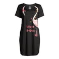 thumbnail image 6 of Secret Treasures Women's Short Sleeve Flamingo Sleepshirt, 6 of 6